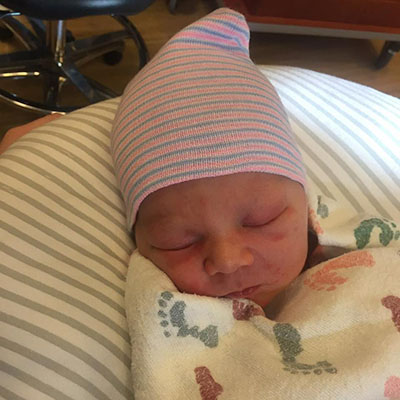 Canaan sleeping with hat